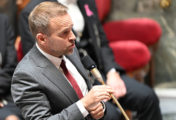 Le ministre de l'Industrie Marc Ferracci. (BERTRAND GUAY/AFP via Getty Images)