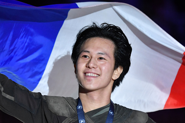 Le Français Adam Siao Him Fa a survolé le libre pour remporter son troisième Grand Prix de France de patinage artistique de suite, à Angers, le 2 novembre 2024. (Photo JEAN-FRANCOIS MONIER/AFP via Getty Images)