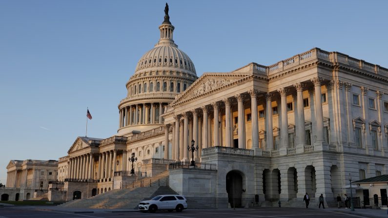 Le Capitole des États-Unis au lever du soleil le 5 septembre 2024 à Washington, DC. (Anna Moneymaker/Getty Images)