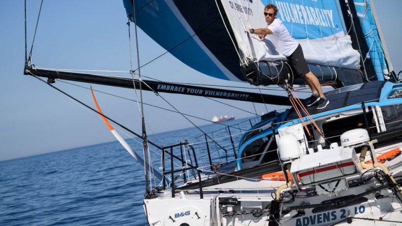 Charlie Dalin est toujours en tête du Vendée Globe au classement de jeudi mais son avance sur ses poursuivants comme ici Thomas Ruyant (Vulnerable) a fondu à l'approche du cap de Bonne-Espérance. Thomas Ruyant (Vulnerable)(Photo : LOIC VENANCE/AFP via Getty Images)