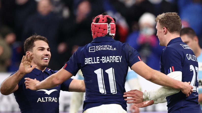 Opposés à l'Argentine pour leur dernier test-match de la tournée de novembre, les Bleus ont surclassé les Pumas 37 à 23 vendredi et finissent l'année sur une bonne note. (Photo : ANNE-CHRISTINE POUJOULAT/AFP via Getty Images)