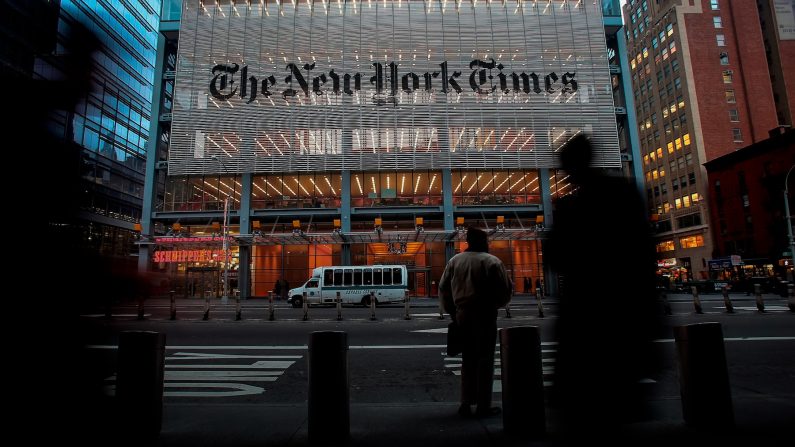 Le siège du New York Times à New York, le 7 décembre 2009. Mario Tama/Getty Images