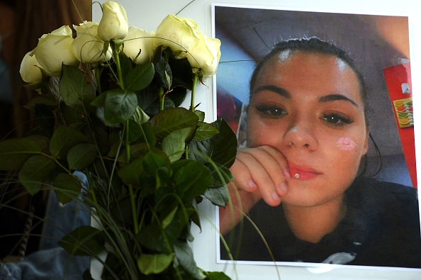 Stéphanie di Vincenzo, une jeune femme de 22 ans qui a été tuée dans la rue par son compagnon, dans la nuit du 23 au 24 mai 2021 à Hayange. (Photo par JEAN-CHRISTOPHE VERHAEGEN/AFP via Getty Images)