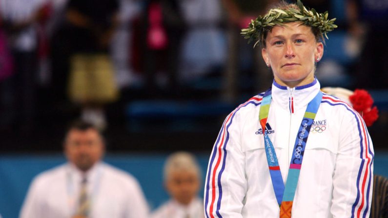 La Fédération française de judo a annoncé la nomination de Frédérique Jossinet, ancienne médaillée olympique, au poste de manager de l'équipe de France. (Photo : FRANCK FIFE/AFP via Getty Images)