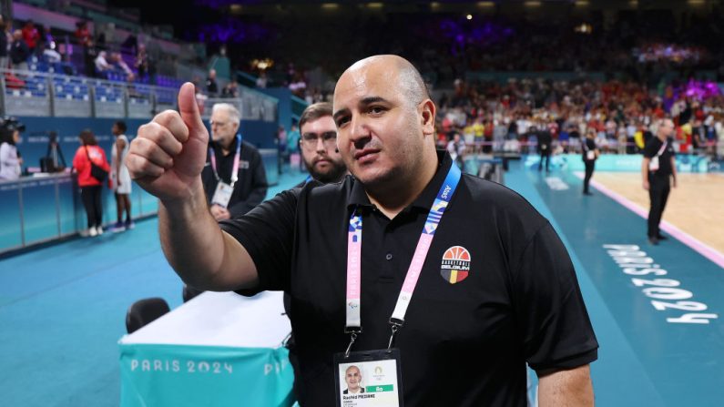 Rachid Meziane, champion d'Europe 2023 avec la Belgique et champion de France 2024 à la tête de Villeneuve-d'Ascq, a été nommé entraîneur principal du Connecticut Sun en WNBA, la ligue américaine de basket féminin. (Photo : Gregory Shamus/Getty Images)