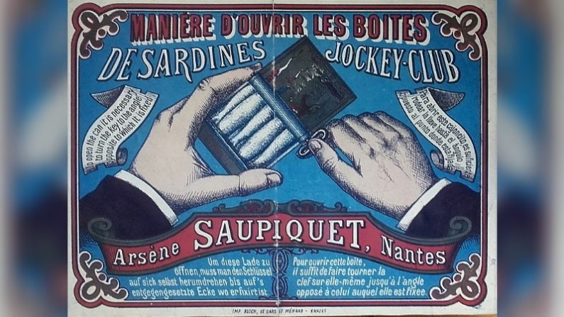 Ancienne affiche de Saupiquet. (Domaine public)