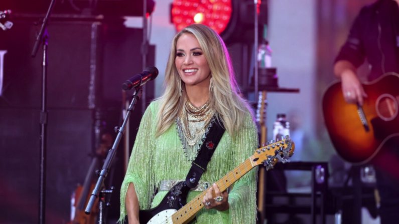 Carrie Underwood participe à l'émission « Today » de NBC au Rockefeller Plaza à New York le 14 septembre 2023. (Theo Wargo/Getty Images)