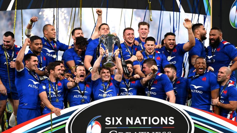 Souvent dans le coup, mais une seule fois vainqueur: le XV de France de la talentueuse génération Dupont est sous pression, tenue d'enfin remplir l'armoire à trophées lors du Tournoi des six nations. (Photo : Shaun Botterill/Getty Images)