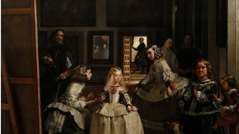 Détail de "Las Meninas", entre 1656 et 1657, par Diego Velázquez. Musée national du Prado, Madrid. (Domaine public)