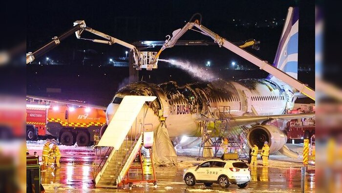 Corée du Sud : un avion prend feu sur une piste, 176 passagers évacués