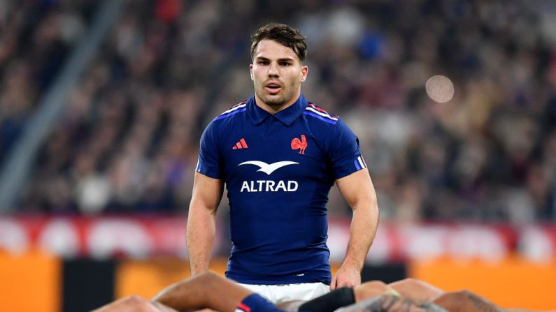 "Ça nous lance sur la préparation du Tournoi" des six nations, a savouré Antoine Dupont après le large succès du Stade Toulousain 80-12 contre Leicester en Champions Cup dimanche. (Photo : Franco Arland/Getty Images)