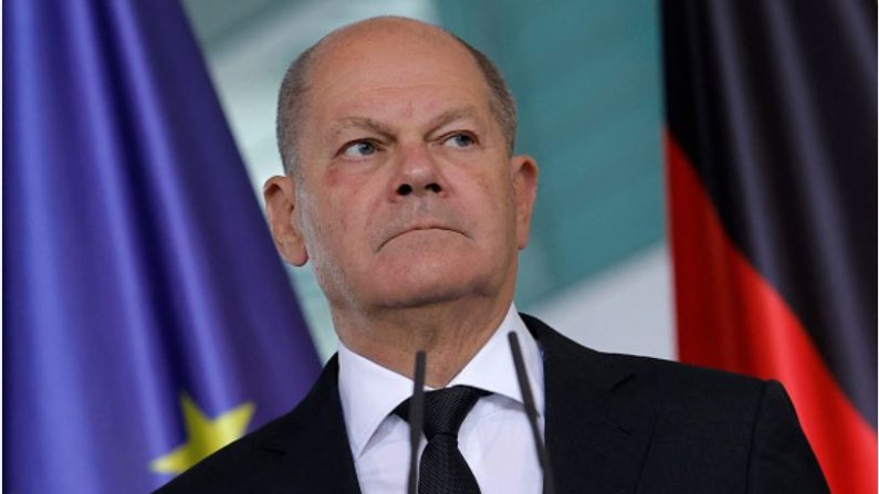 Le chancelier allemand Olaf Scholz à la Chancellerie fédérale d’Allemagne, à Berlin (ODD ANDERSEN/AFP via Getty Images)