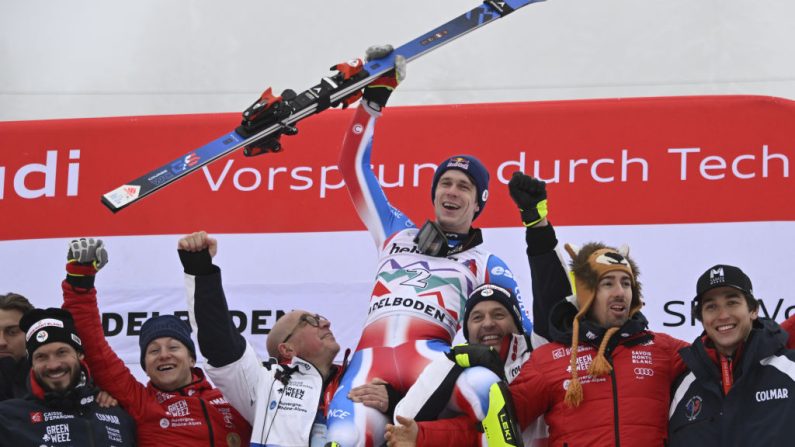 "Le bilan du début de saison est génial", savourait samedi Clément Noël après son troisième succès de la saison en Coupe du monde, lors du slalom d'Adelboden. (Photo : Alain Grosclaude/Agence Zoom/Getty Images)