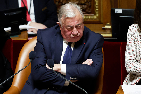 Le président du Sénat Gérard Larcher.  (Crédit photo : STEPHANE DE SAKUTIN/AFP via Getty Images)