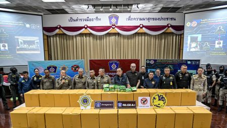 Thaïlande : importante saisie de méthamphétamine dans des balles de coton