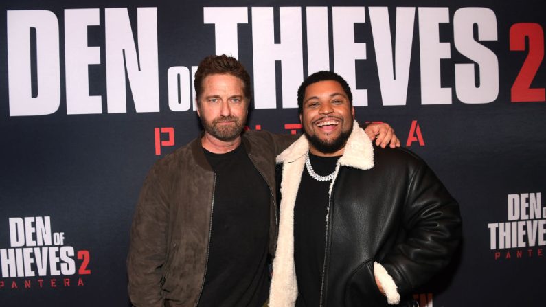 Gerard Butler and O'Shea Jackson Jr., le 18 décembre 2024. (Photo : Paras Griffin/Getty Images for Lionsgate)