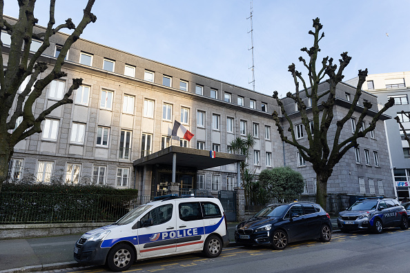 Le commissariat de Brest, le 3 janvier 2025. (FRED TANNEAU/AFP via Getty Images)