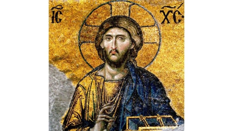 Un détail du Christ Pantocrator dans la mosaïque Deesis du XIIIe siècle de Sainte-Sophie, à Istanbul. (Edal/CC BY-SA 3.0)