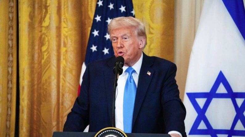 Le président Donald Trump s'exprime lors d'une conférence de presse à la Maison-Blanche à Washington le 4 février 2025. (Madalina Vasiliu/The Epoch Times)