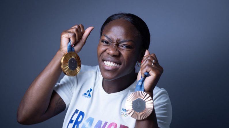 Après sa médaille de bronze aux Jeux de Paris, Clarisse Agbégnénou avait "besoin de (se) reconstruire" et de "se réapproprier (son) corps, (son) mental", a-t-elle expliqué. (Photo : JOEL SAGET/AFP via Getty Images)