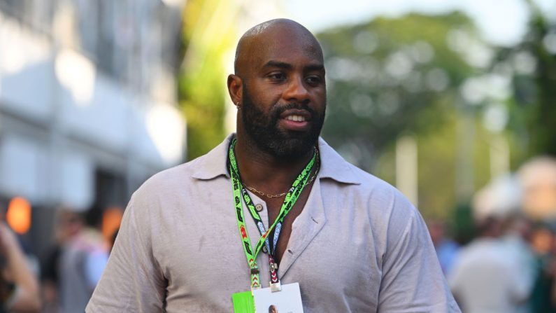 Teddy Riner a déclaré lundi "se laisser le temps de souffler" avant de décider s’il participera ou non aux Championnats du monde de judo en juin à Budapest. (Photo : Rudy Carezzevoli/Getty Images)