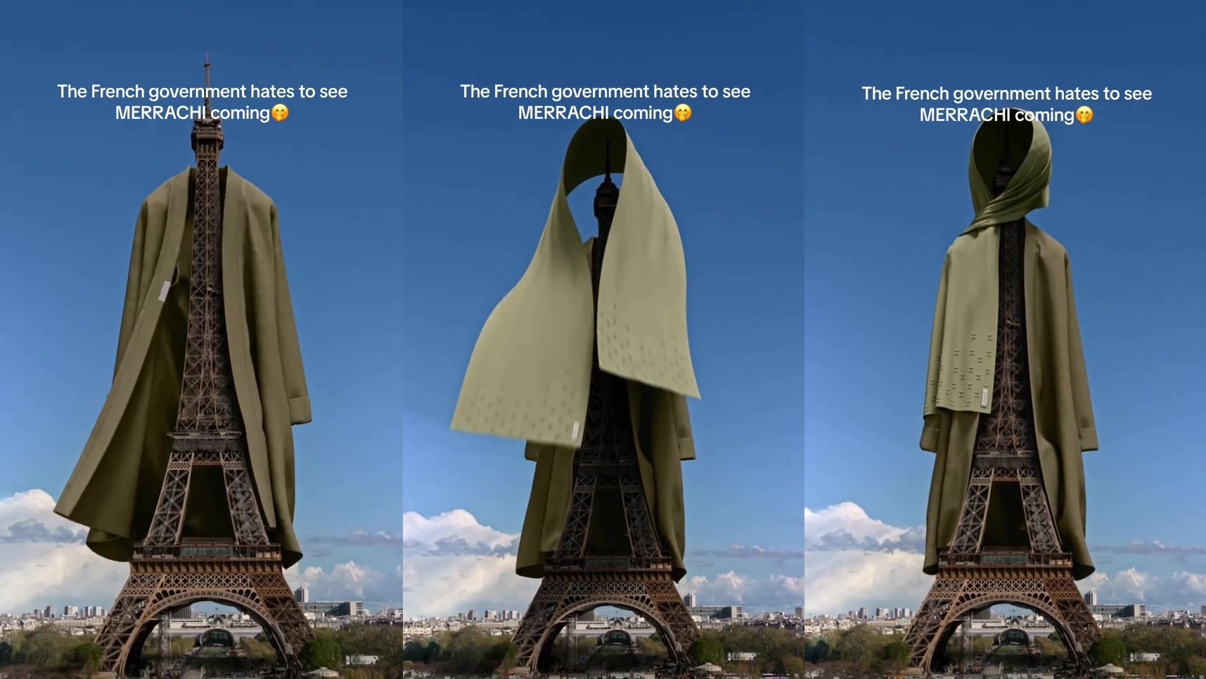 Tour Eiffel voilée : une marque de vêtements islamiques crée la polémique