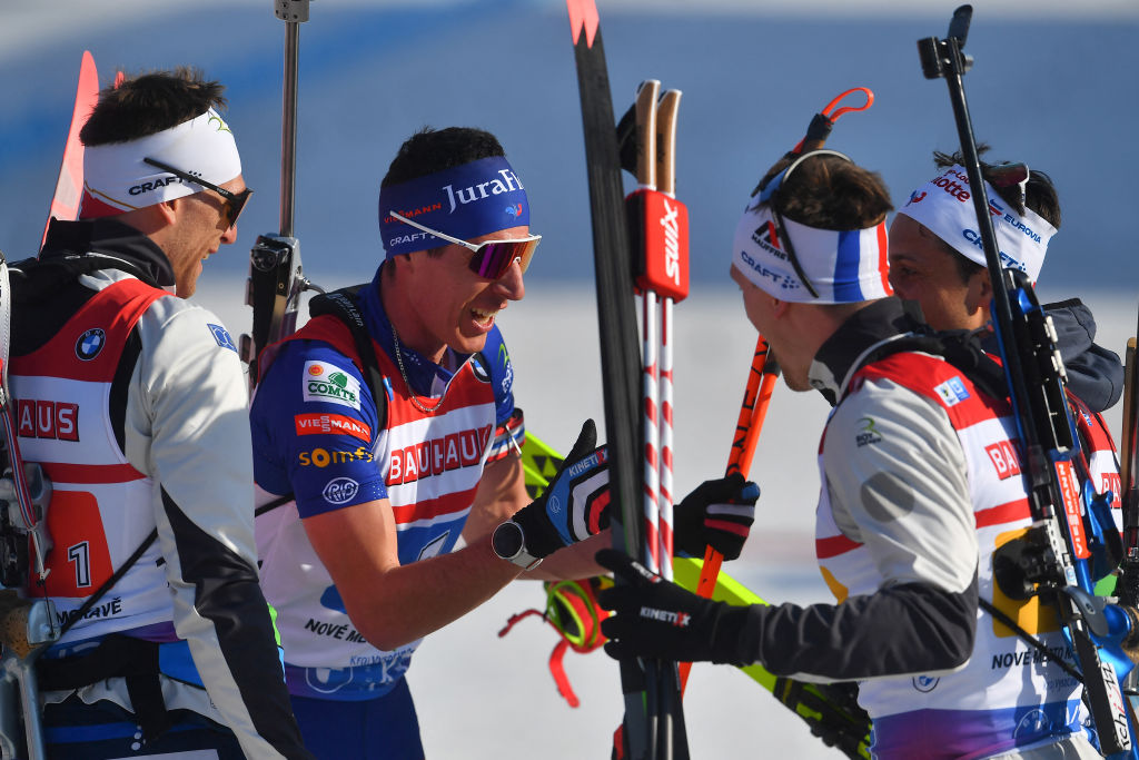 Biathlon : les Bleus remportent le dernier relais de la saison à Nove Mesto devant la Norvège et l'Ukraine