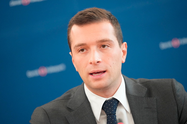 Le président du Rassemblement national (RN) et député européen, Jordan Bardella.  (Crédit photo IDA MARIE ODGAARD/Ritzau Scanpix/AFP via Getty Images)