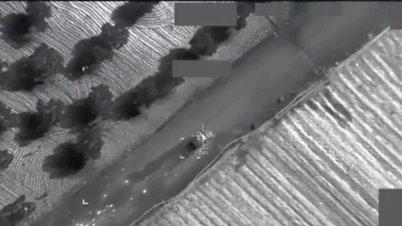 Images d'une opération ciblée du Commandement central des États-Unis dans le nord-ouest de la Syrie, le 23 février 2025. Capture d'écran via Epoch Times/CENTCOM/X.