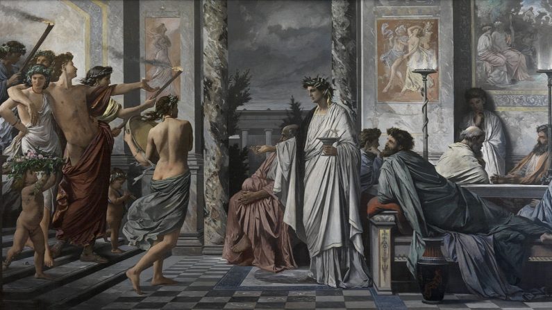 "Le Banquet de Platon", 1869, par Anselm Feuerbach. (Domaine public)