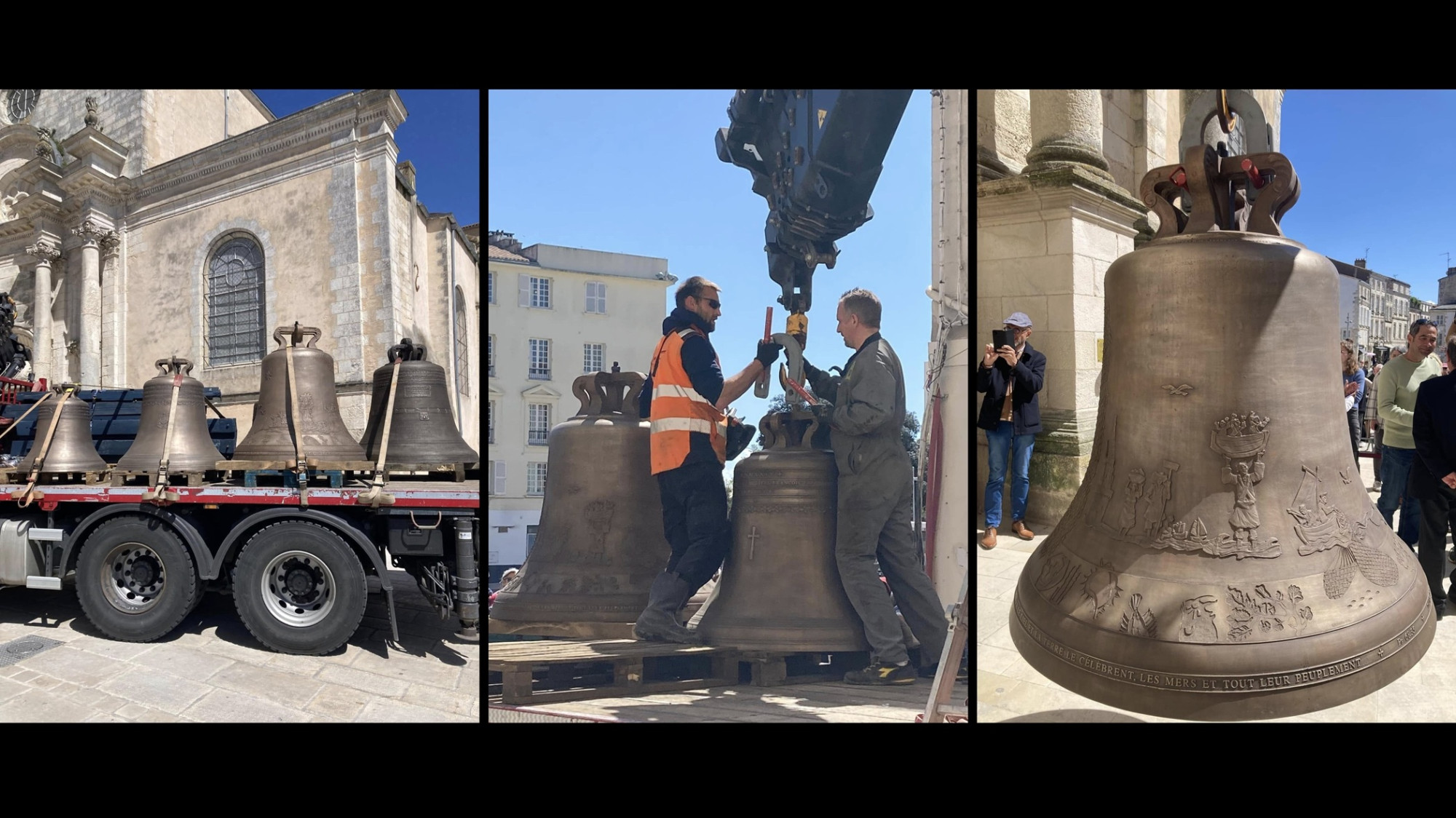 La Rochelle : quatre des cinq cloches livrées à l'église Saint-Sauveur vont de nouveau tinter après 30 ans de silence