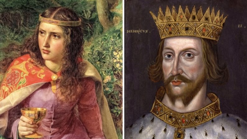 Éléonore d'Aquitaine et Henri II d'Angleterre (Domaine public)